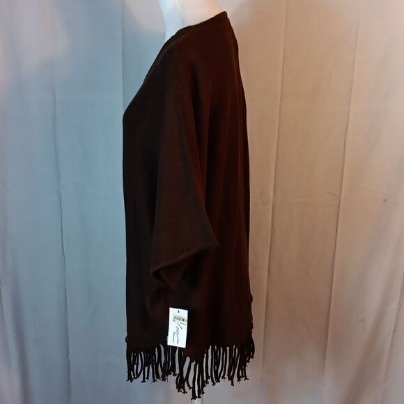 Macy's NY Collection Fringed Sweater - Picture 3 of 9